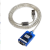 工业级USB转RS232串口线 9针com口转接 蓝色 15m