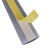 金固牢 KCAA-272 铝合金线槽板 明装耐踩弧形自粘地线槽 半圆穿线板电线布线槽 4号*1米