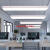 简约现代长条型形LED办公室圆角吊灯造型灯长方形吊线灯吸顶灯写 白色120*30cm*108W 其他