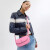 蔻驰（COACH）优雅时尚女包Emmy Saddle Bag 23茶玫瑰图案EMMY 23号马鞍包 Vivid Pink粉色