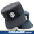 铸固 保安帽 物业小区保安帽子男夏季作训帽黑色透气平顶帽保安制服帽子 魔术贴帽 56 