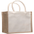 安赛瑞 手提袋 购物袋diy手绘棉麻便当包 宽36高32侧14cm单白 2A01075