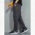 吉普（JEEP）男裤男士秋冬季2024新款加绒加厚直筒运动休闲裤宽松长裤 黑色 L110-130斤