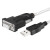 ZE599USB转串口线USB转RS232母头USB转9孔母头9孔母头串口定制 黑色 0.5m