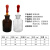 玻璃滴瓶30ml60ml125ml250ml白滴瓶棕色滴瓶茶滴瓶带滴管红皮头全 60ml橡胶塞白滴瓶(单个)