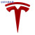 允和美海崎 适用于Tesla特斯拉logo金属车贴 改装车身贴标 侧标 个性创 特斯拉金属车标-红色 Model Y
