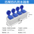 户外四孔防水插座三相四线16A25A380V-440V明装带盖防水插座插排 四联四孔16A