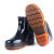 锐麻 男式PVC低筒雨鞋防滑牛筋底低帮雨靴工作水鞋 黑色 39 