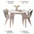 哈骆顿岩板餐桌家用轻奢小户型桌子餐厅极简饭桌奶油风餐桌椅组合套装 雪山白（亮面） 1桌6贝勒椅 -紫架 130cm *70