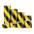警示胶带整箱PVC黑黄斑马线警戒地标贴地板胶带彩色划线地板胶带 300mm*16米12卷价黑黄