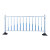 围栏栏杆公路栏马路防撞道路护栏厂区栅栏蓝白色城市锌钢分流隔离 高0.6米*长3米一米的价格
