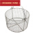 304不锈钢消毒筐方圆形网篓手提耐高温油炸器械沥水清洗篮框 直径18*高度18cm(圆形)