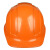 一盾ABS国标工地安全帽夏透气加厚建筑工程电工施工领导头盔定制字男 橙色 SF-12护目镜款