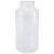 工百利 500ml广口塑料试剂瓶 加厚透明pp大口带盖分装瓶样品瓶密封瓶 500ml(2只)