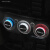 车主播05-15款经典福克斯空调旋钮 老款改装专用铝合金空调开关手动按钮 不带标 黑色(一套3个装)