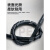 黑白缠绕管包线管电线保护套pe绕线管螺旋束线管收纳理线电源 黑色Φ5(12.5米)