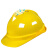 旷峙 安全帽 防砸 国标玻璃钢头盔 建筑工程头盔 圆形安全帽 V型经济款 产品一个价