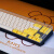 机械键盘防尘罩亚克力壳68保护膜87键罗技NJ80阿米洛键帽透明盖98 定制其他颜色 全热弯 送胶垫