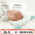 威尔贝鲁（WELLBER）【奶肤棉】儿童枕头宝宝定型新生婴儿纯棉护头0-3月专用 兔子款 纯色 24*21cm