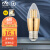 雷士照明（NVC）LED灯泡尖泡E27大螺口蜡烛灯泡照明高亮节能灯 9瓦暖黄光3000K