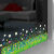 DYQT3D立体玻璃贴纸卧室落地窗装饰墙贴画窗户贴花植物花卉自粘小图案 粉色爱情树腰线贴新拼版 特大