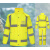 定制户外反光雨衣雨裤套装全身男分体高速救援巡逻摩托车骑行物业 荧光黄裤子 300D牛津布 S