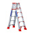 梯子人字梯楼梯铝合金加厚家用折叠多功能伸缩便携室内合梯工程梯 1.5米(灰色黄色随机)全加固双筋+腿部加强