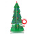 彩色圣诞树 LED流水灯 闪光树 电子DIY制作  散件套件定制 仅外壳不含元件