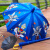 山头林村7-12岁儿童自动雨伞 雨伞晴雨伞耐用全自动幼儿园小学生上学伞卡 P1中号黑胶经典赛罗 适合3-7岁