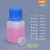 塑料化学试剂瓶加厚大小口密封方形取样品500ml毫升120g分装空瓶 蓝盖方瓶-60ml-半透明 配内 默认