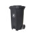 圣路欧C  垃圾桶绿色大号脚踏垃圾桶环卫分类物业小区室外户外酒店商用塑料带盖120U型号 550*470*960mm 