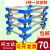 定制适用铝合金镂空车乌龟车平板车周转车框架车手推车四轮搬运车 3寸微静音黑色轴承万向轮