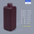 加厚级方形酒精消毒液分装空瓶密封塑料瓶带盖500/1000ml毫升 小口方瓶500ml棕色 默认