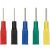 优联星 DCC系列1MM转4MM插座电力端子测试插针φ1针形插头 红色1个