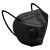 黑色kn95口罩带呼吸阀成人薄款一次性独立包装工业防尘透气男女通 KN95口罩   200只