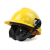 103008挂安全帽耳罩隔音耳罩防噪音工厂工地降噪防干扰护耳 红安全帽+耳罩
