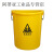 加厚医疗危险废物标识垃圾桶黄色诊所用圆形大号分类中号大号 50K危险废物