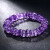 石玥珠宝紫水晶手链精品手串随形切面水晶男女士款 水晶玛瑙 紫色9-11mm