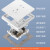 飞雕（FEIDIAO）开关插座面板 10A/250V/联体二三插带二位USB（3.1A）雕琢优雅白