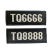 2011式保安胸牌胸号保安魔术粘贴式布胸号 保安号码牌 TQ胸号(号码随机发)