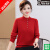 firight ordos stephen鄂尔多斯市款23秋冬新款羊绒衫女洋气纯色针织毛衣冬季 红色 M 90-110斤