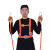 定制适用五点式高空安全带户外作业安全绳套装保险电工腰带工 双大钩2米带绑腿