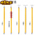 令克棒高压绝缘棒拉闸杆绝缘杆电工电力伸缩操作杆10千伏超硬35kv 500KV 4节8米 袋子