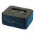金诗洛 K5207 手提带锁收银箱 金属储蓄钱盒整理保险箱工具箱 300密码黑色30*25*9cm