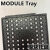 ic托盘芯片收纳盘钢面镶入式植球元器件模块tray耐高温MODU MODULE7.5*8.5mm