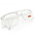 东裕1148防铁屑焊工安全透明加厚镜片防冲击劳保电焊眼镜 浅灰色电焊眼镜 玻璃镜片