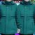 萧筝女冬装新款上挡次加绒纯色派克服风衣外套休闲中老年女装加肥加大 绿色 M 80-95斤