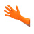 爱马斯(AMMEX) 一次性橙色丁腈手套钻石纹理无粉6.1gGWONHD44100