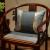 京度新中式实红木太师椅椅垫靠枕茶椅子坐垫靠垫圈椅茶椅实木官帽椅垫 前程似锦-蓝色 坐垫45*38*厚度3cm一个