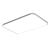 欧普灯led吸顶灯简约现代大气家用卧室客厅灯2024年新款灯具长方形 银色80*60白光/72.w